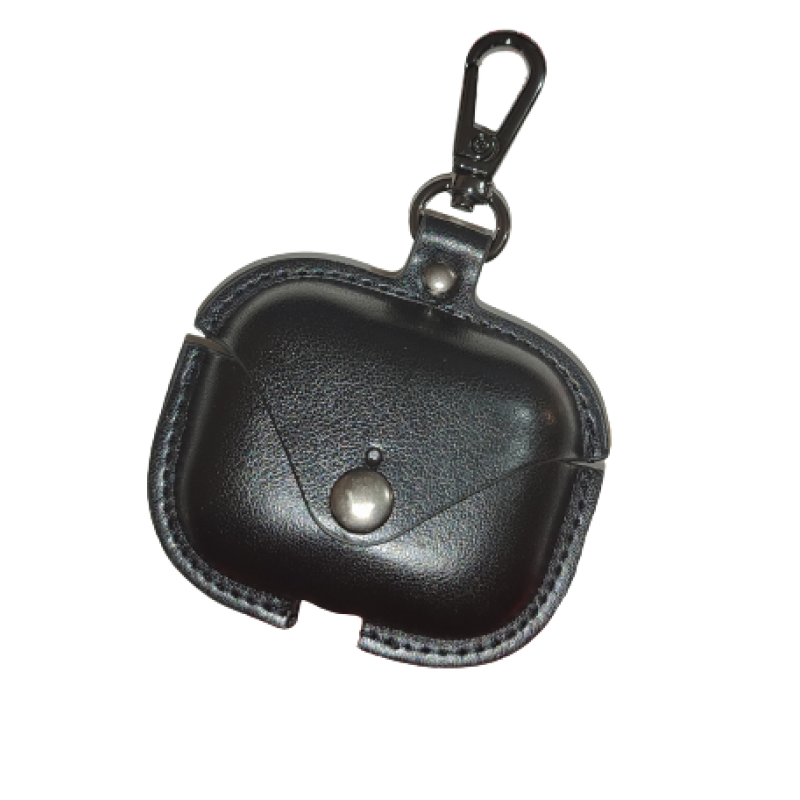Шкіряний чохол для AIRPODS PRO PROTECTIVE CASE / Чорний
