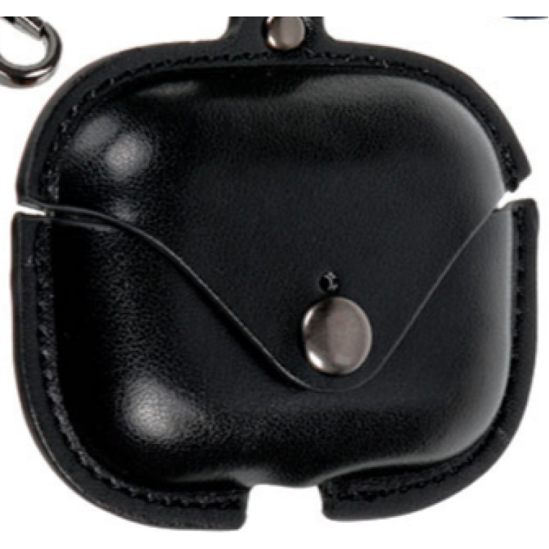 Шкіряний чохол для AIRPODS PRO PROTECTIVE CASE / Чорний