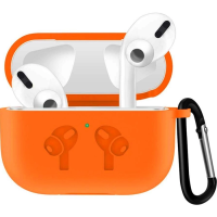 Чехол Silicon для AIRPODS PRO PROTECTIVE CASE / Оранжевый