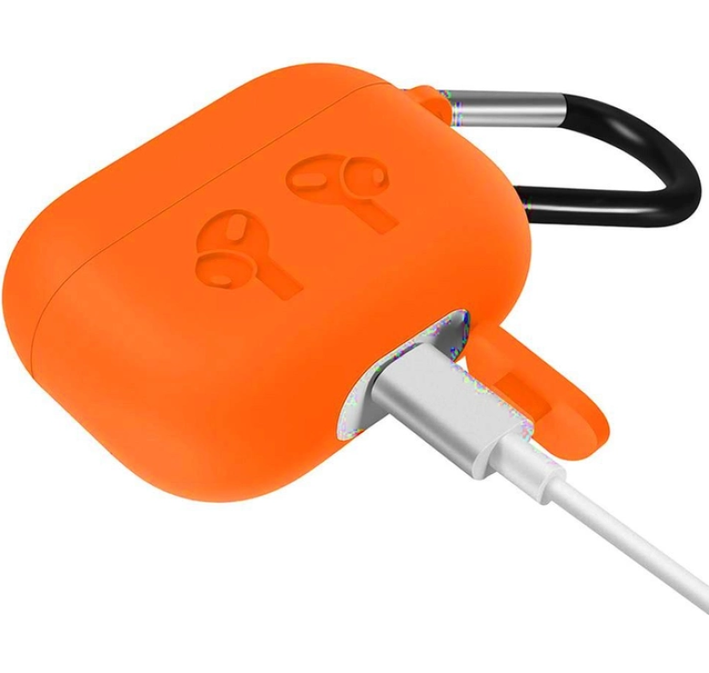 Чехол Silicon для AIRPODS PRO PROTECTIVE CASE / Оранжевый
