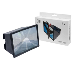 Підставка телефону збільшувальний 3D екран F2 / Мобільна лупа F2 / Чорний