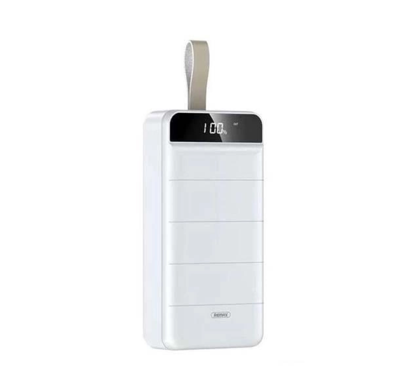 Power Bank Remax RPP-185 50000mAh / Быстрая зарядка 5 вольт / 2.1 Ампера / 50000 mAh / Белый