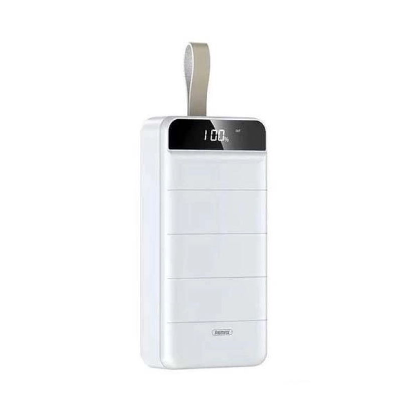 Power Bank Remax RPP-185 50000mAh / Быстрая зарядка 5 вольт / 2.1 Ампера / 50000 mAh / Белый