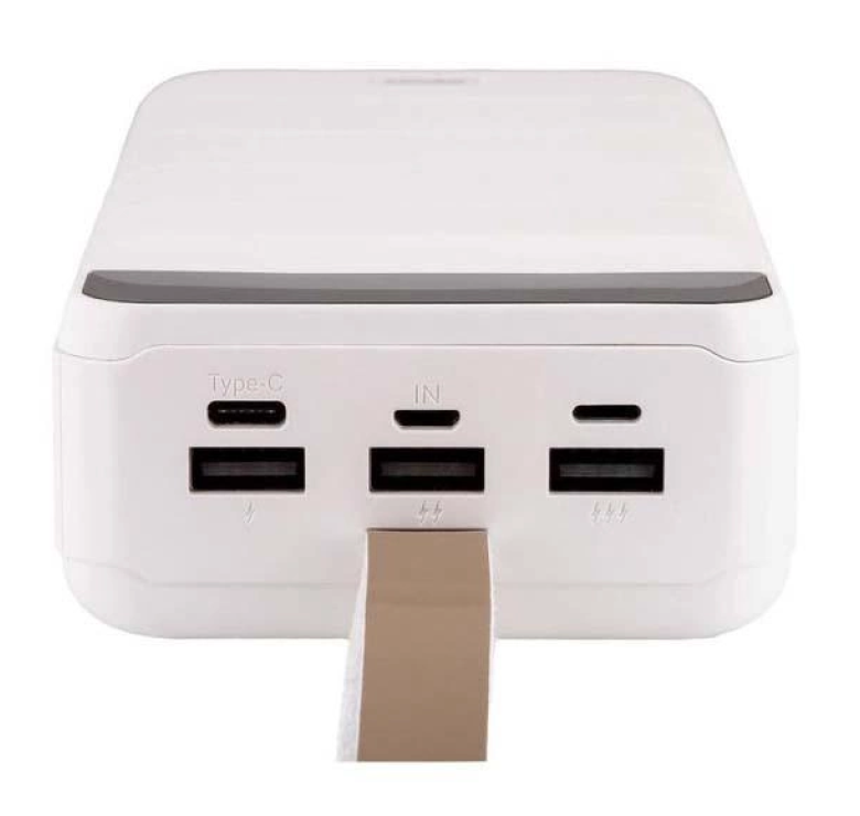 Power Bank Remax RPP-185 50000mAh / Быстрая зарядка 5 вольт / 2.1 Ампера / 50000 mAh / Белый