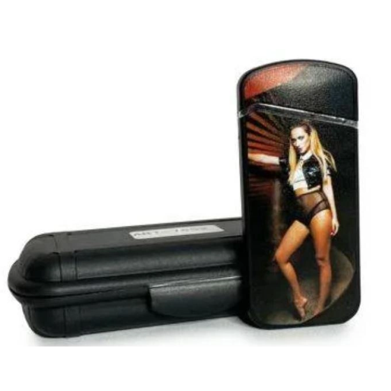 Электроимпульсная зажигалка ZGP 28 (7652) / USB зажигалка / Черная