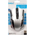 Беспроводная мышка Wireless Mouse G-698 / Компьютерная мышка беспроводная 2.4GHz / Серебряная
