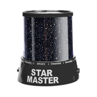 Ночник Star Master / светильник проектор звездного неба Gizmos / Черный
