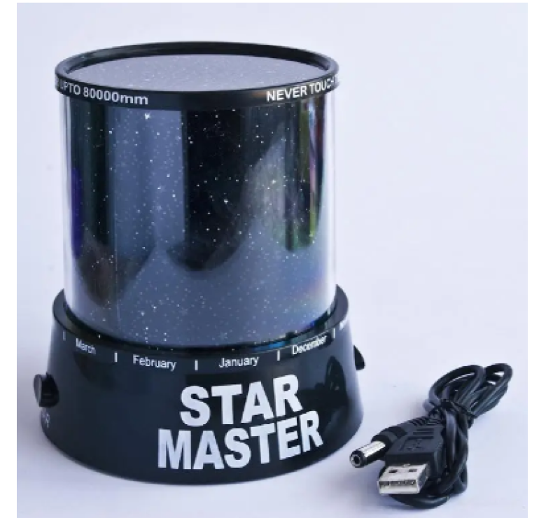 Ночник Star Master / светильник проектор звездного неба Gizmos / Черный