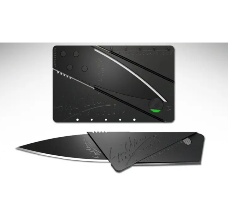 Нож-кредитка CardSharp / Карманный нож CardSharp / Черный