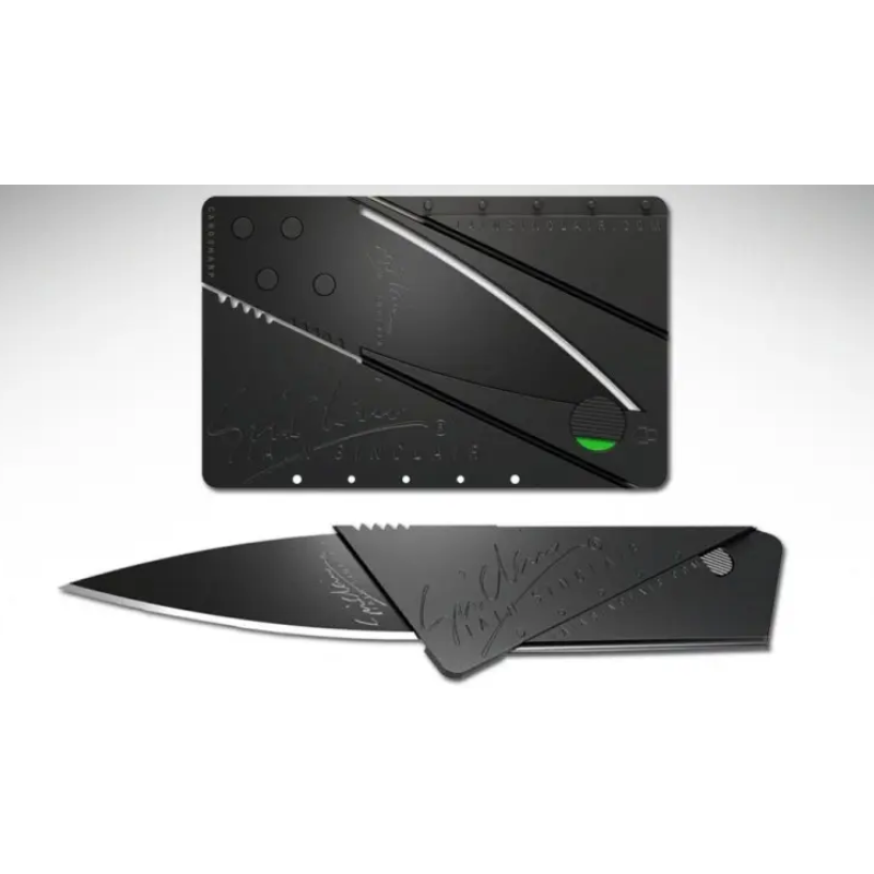 Нож-кредитка CardSharp / Карманный нож CardSharp / Черный