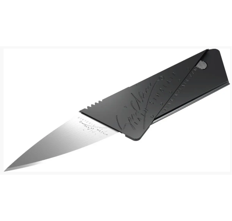 Нож-кредитка CardSharp / Карманный нож CardSharp / Черный