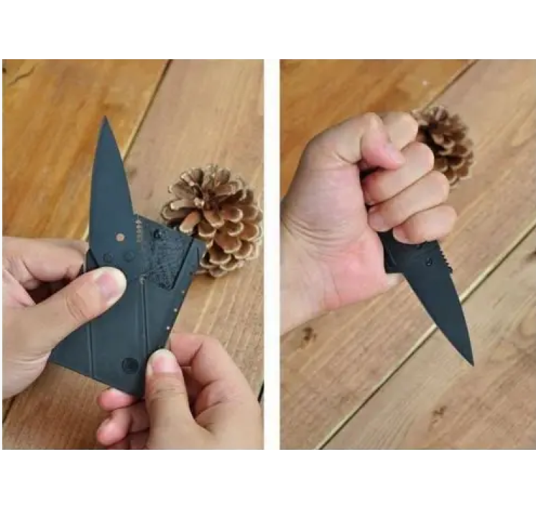 Нож-кредитка CardSharp / Карманный нож CardSharp / Черный