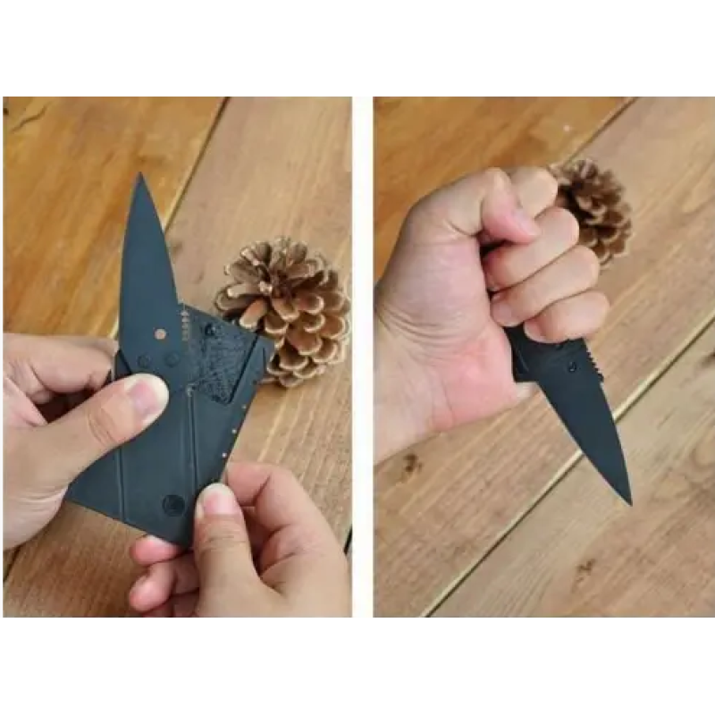 Нож-кредитка CardSharp / Карманный нож CardSharp / Черный