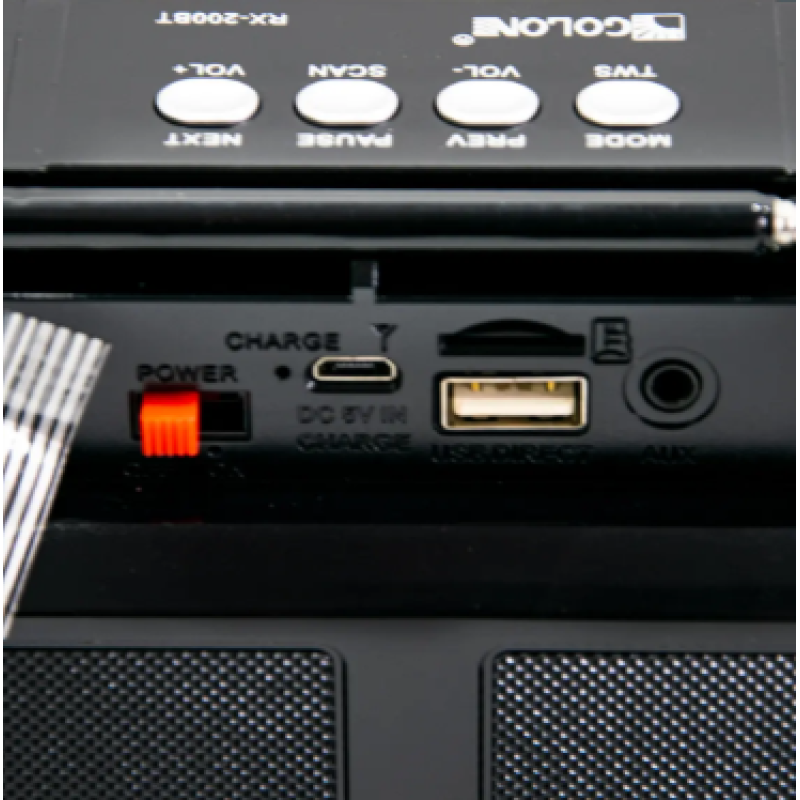 Радиоприемник GOLON RX-200BT / Радио RX 200BT / ФМ приемник с флешкой/ Черный