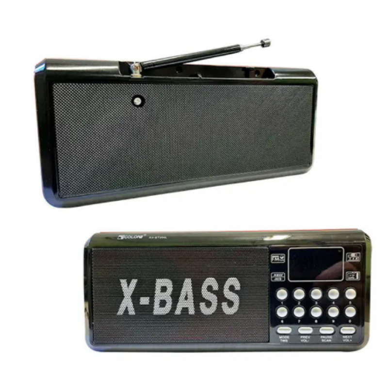 Радиоприемник GOLON RX-BT205L / Радио RX RX-BT205L / ФМ приемник с флешкой/ Черный