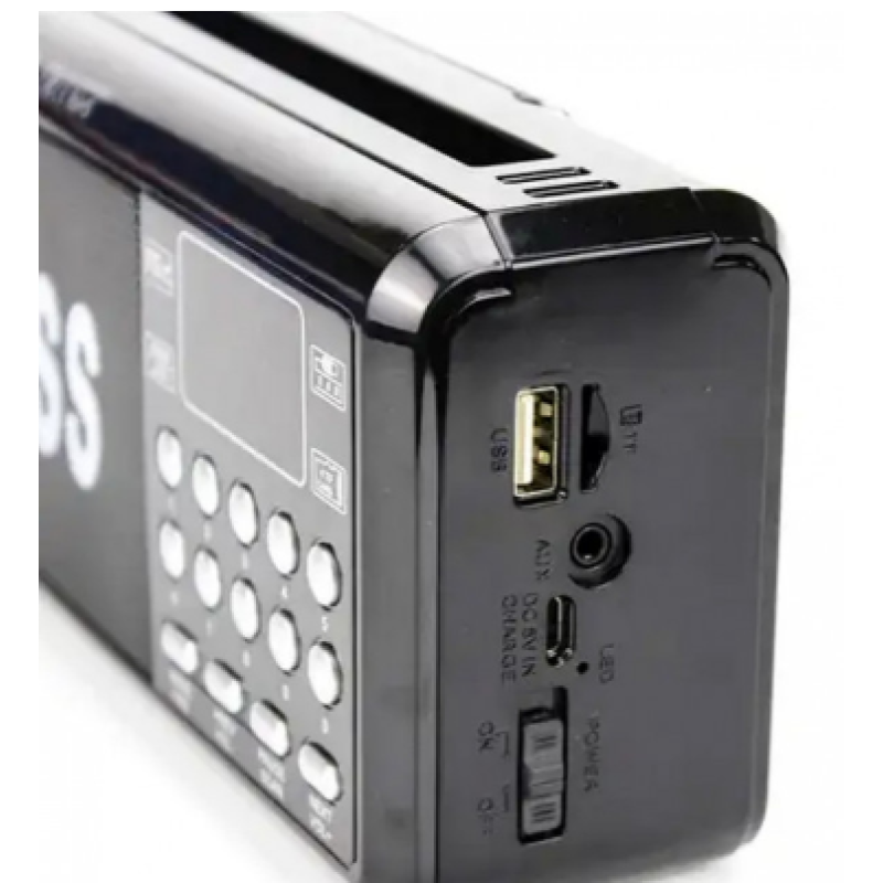 Радиоприемник GOLON RX-BT205L / Радио RX RX-BT205L / ФМ приемник с флешкой/ Черный