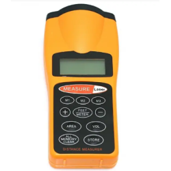 ЛАЗЕРНА ЛІНІЙКА CP-3007/ Дальномір Ultrasonic Distance / Ультразвукова рулетка / Жовтий