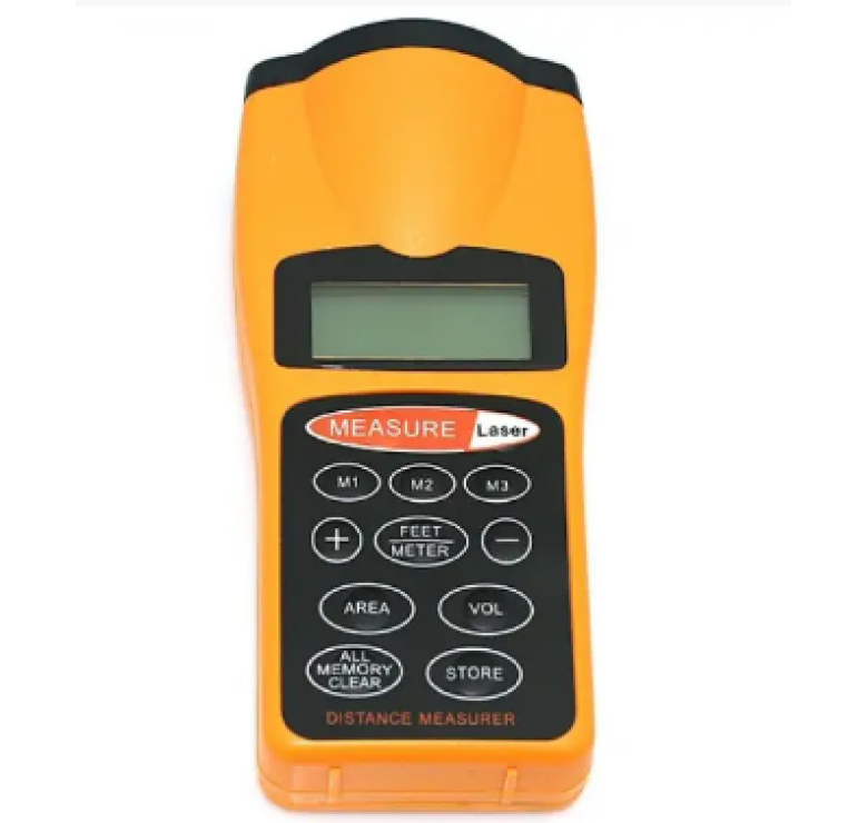 ЛАЗЕРНАЯ ЛИНИЙКА CP-3007/ Дальномер Ultrasonic Distance / Ультразвуковая рулетка / Желтый