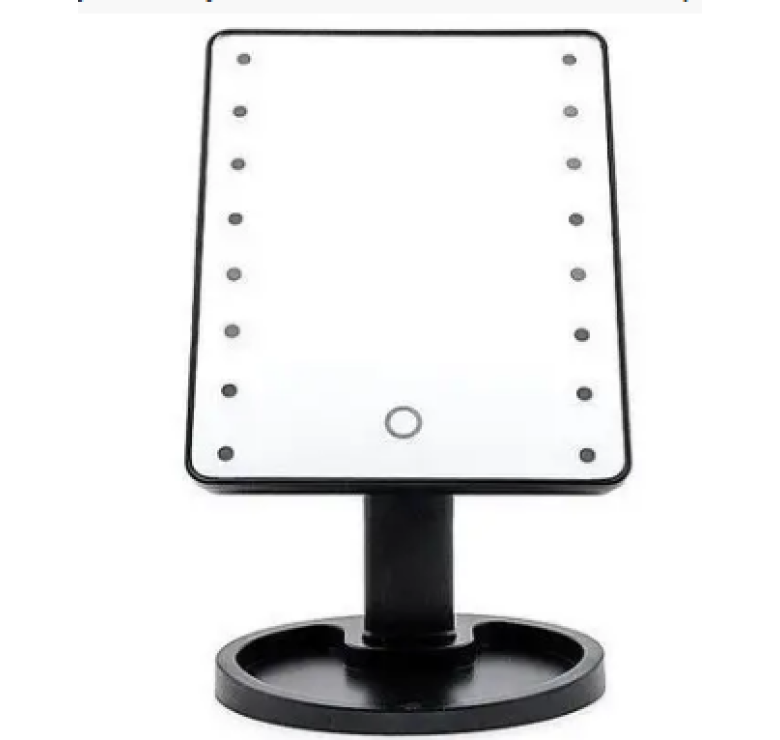 Зеркало с подсветкой Led Mirror / Зеркало для макияжа з USB / Черный