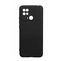 Чохол Fashion Silicone case (матовий) для Xiaomi Redmi 10С / Чорний