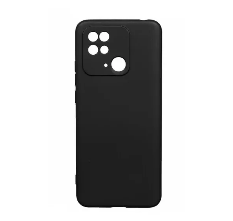 Чохол Fashion Silicone case (матовий) для Xiaomi Redmi 10С / Чорний