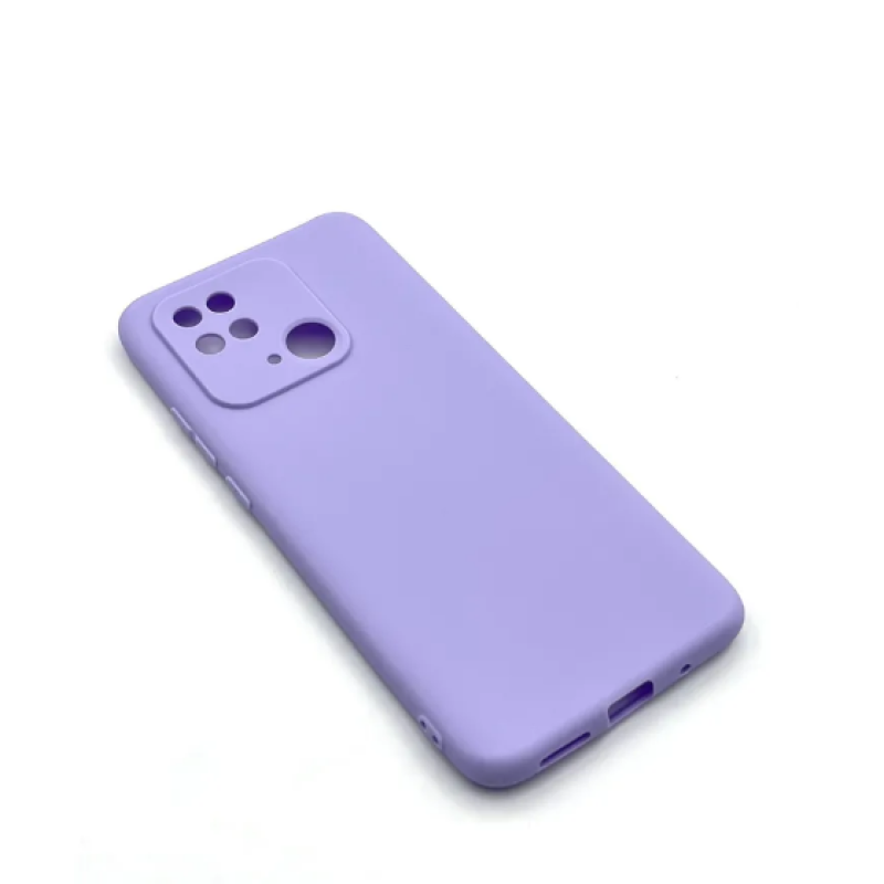 Чохол Fashion Silicone case (матовий) для Xiaomi Redmi 10С / Бузковий