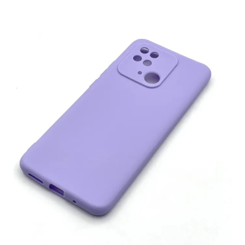 Чохол Fashion Silicone case (матовий) для Xiaomi Redmi 10С / Бузковий