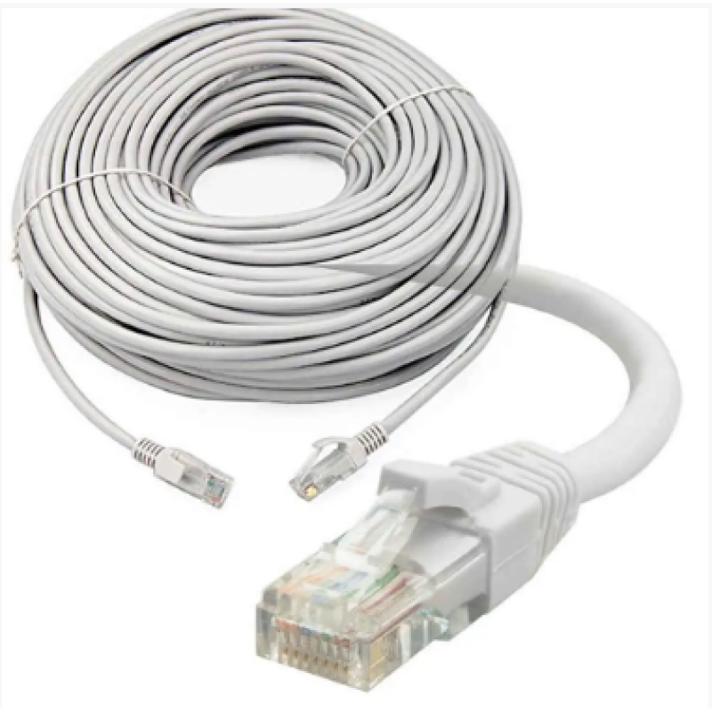 Кабель патч-корд LAN – LAN для інтернету / 50 метрів / Сірий