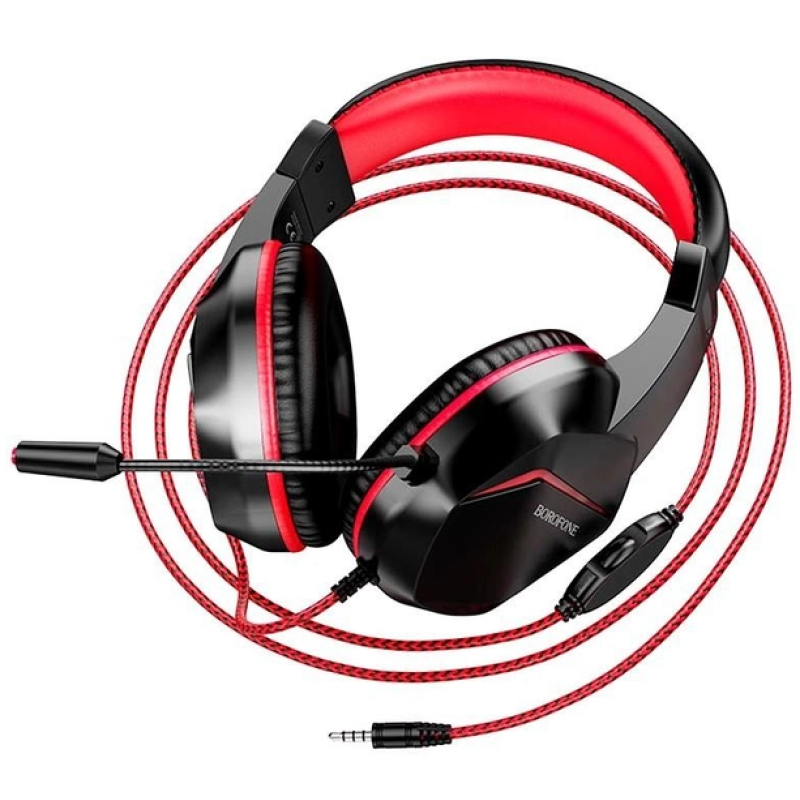 Наушники Borofone BO104 / Черно-Красный