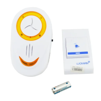 Бездротовий дзвінок Luckarm Intelligent / 8853 / Білий (Помаранчевий)