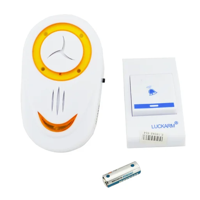 Беспроводной дверной звонок Luckarm Intelligent / 8853 / Белый (Оранжевый)