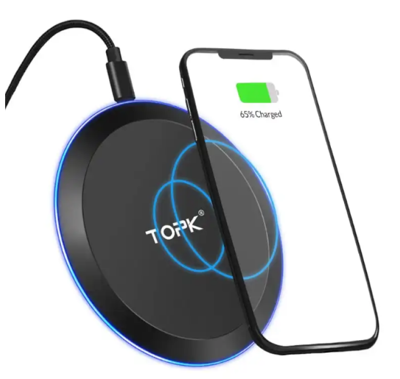 Беспроводное оригинальное зарядное устройство для TOPK B02W быстрая зарядка 10W / Черный