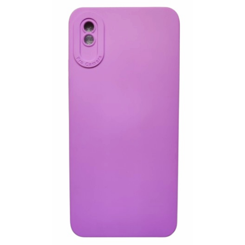 Силіконова Lux Matte накладка (бампер) для смартфона Xiaomi Redmi 9A / Рожевий