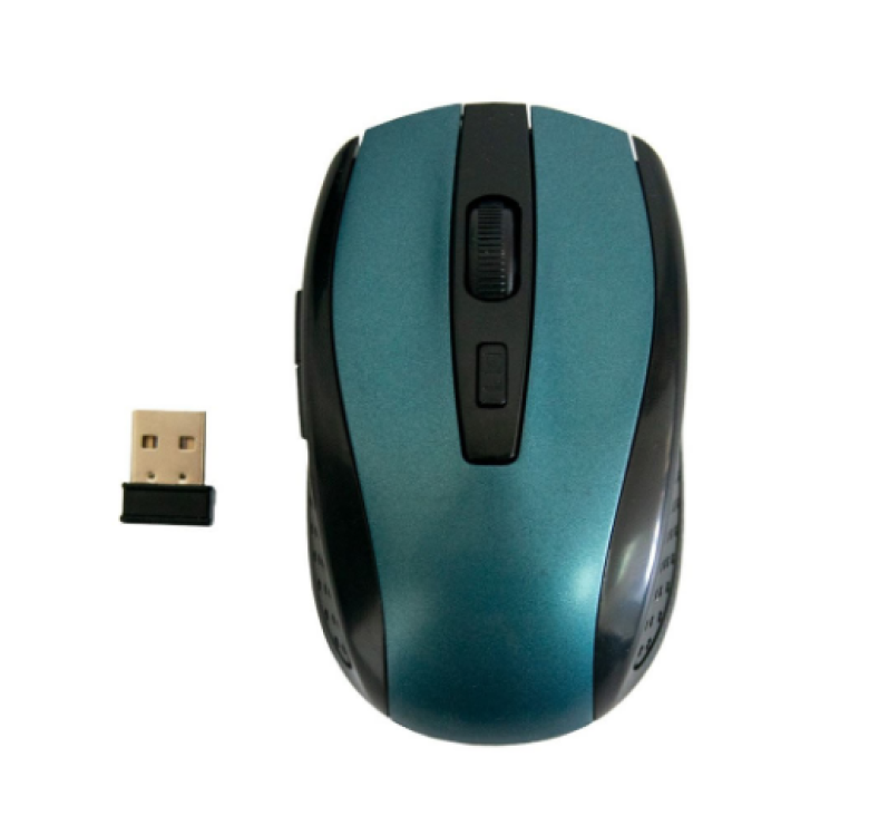 Беспроводная мышка Wireless Mouse G-109 / Комп'ютерна мишка бездротова 2.4GHz / Черно-Зеленый