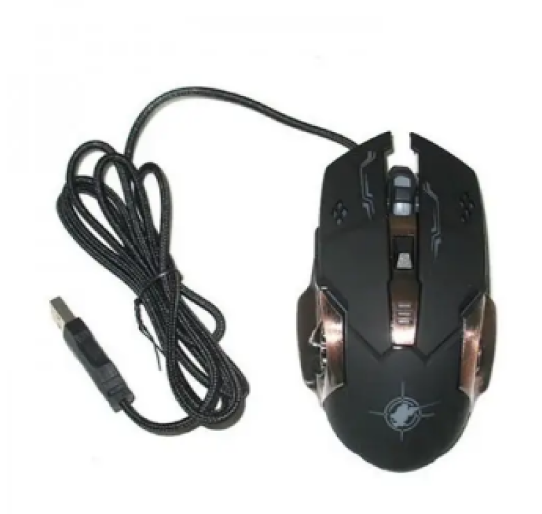Провідна миша Gaming Mouse X6 з підсвічуванням / Комп'ютерна мишка провідна 1.8M / Чорний
