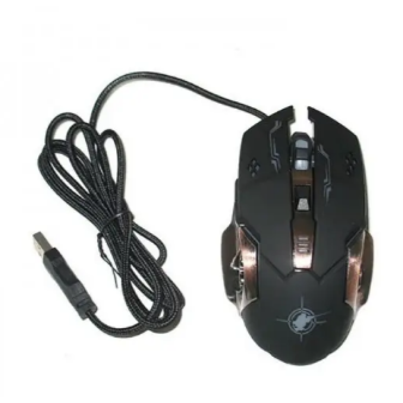 Провідна миша Gaming Mouse X6 з підсвічуванням / Комп'ютерна мишка провідна 1.8M / Чорний