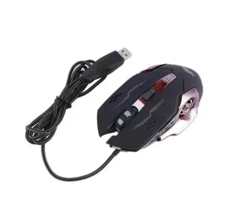 Провідна миша Gaming Mouse X6 з підсвічуванням / Комп'ютерна мишка провідна 1.8M / Чорний