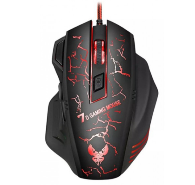 Провідна миша Gaming Mouse X7 з підсвічуванням / Комп'ютерна мишка провідна 1.5M / Чорний