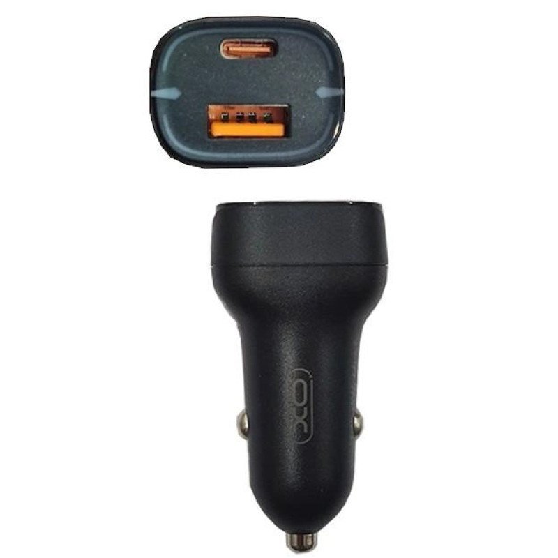 Зарядка автомобильная от прикуривателя для смартфонов XO-CC37/ Быстрая зарядка Quick Charge 3.0 / Черный