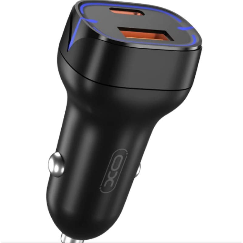 Зарядка автомобильная от прикуривателя для смартфонов XO-CC37/ Быстрая зарядка Quick Charge 3.0 / Черный