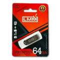 Флеш накопитель USB на 64 гб / скорость 2.0 "LMM" Fit series / Серебряный
