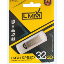 Флеш накопичувач USB на 32 гігабайт / швидкість 2.0 "LMM" Fit series / Срібний