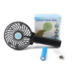 Мини вентилятор ручной аккумуляторный Handy Mini Fan USB / Черный