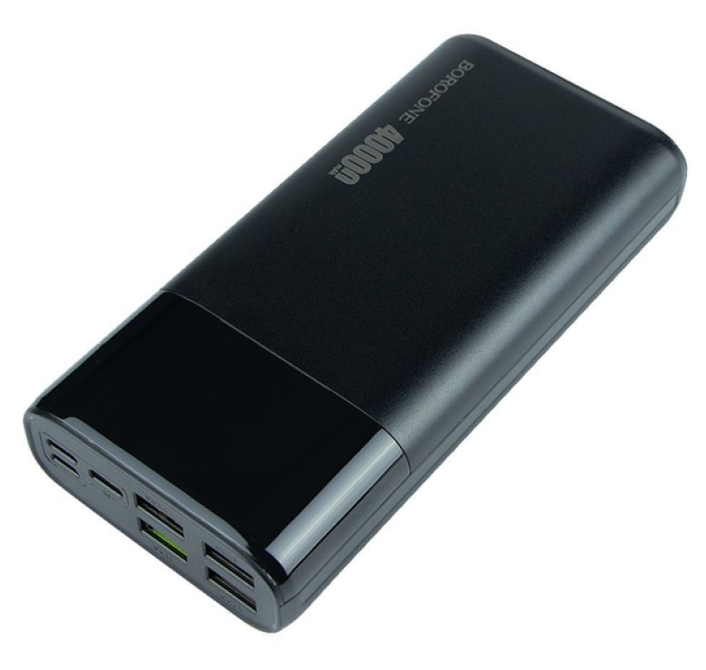 Зарядный Power Bank Borofone DBT01 / Быстрая зарядка / 40000 mAh / Черный