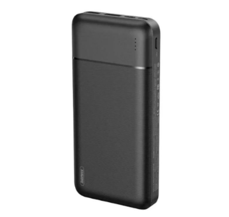 Зарядный Power Bank Remax RPP-166 Lango / 2.1A / 20000 mAh / Черный