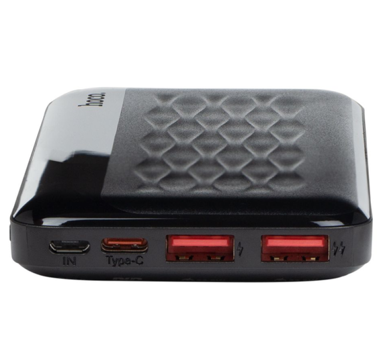 Зарядний Power Bank Hoco J90 22.5W+PD20W / Швидка зарядка / 10000 mAh / Чорний