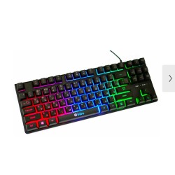 Клавіатура USB з підсвічуванням RGB \ Keyboard intro DX750 \ Чорна
