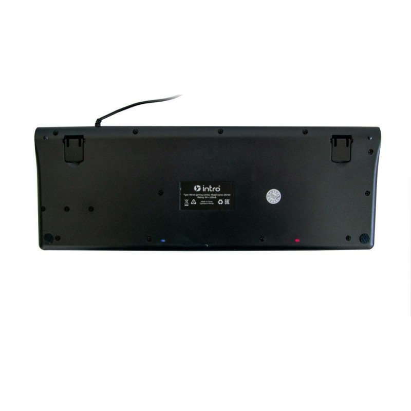 Клавіатура USB з підсвічуванням RGB \ Keyboard intro DX750 \ Чорна