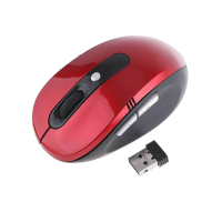Беспроводная мышка Wireless Mouse G-108 / Комп'ютерна мишка бездротова 2.4GHz / Черно-Бордовая
