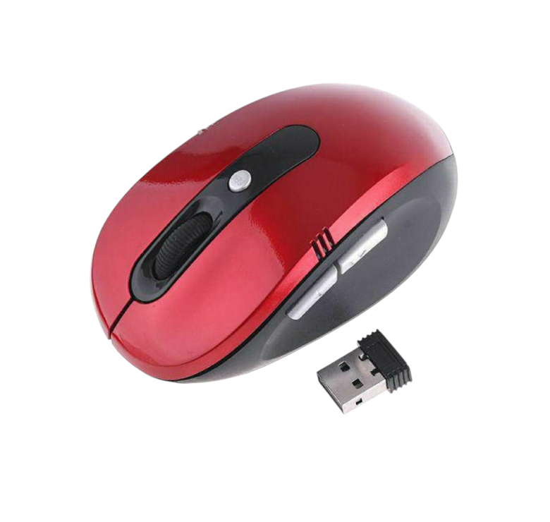 Беспроводная мышка Wireless Mouse G-108 / Комп'ютерна мишка бездротова 2.4GHz / Черно-Бордовая